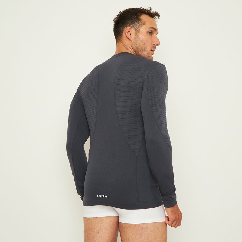 Camisetas-Camiseta-Gris-Oscuro-Compression-Seamless-Palmers-Hombre-48999VGRO