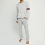 Largo-Pijama-Algodon-Interlock-82228GRI