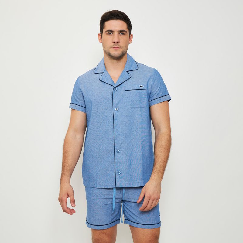 Corto-Pijama-Hombre-Corto-Camisero-Algodon-Palmers-8149ACEL