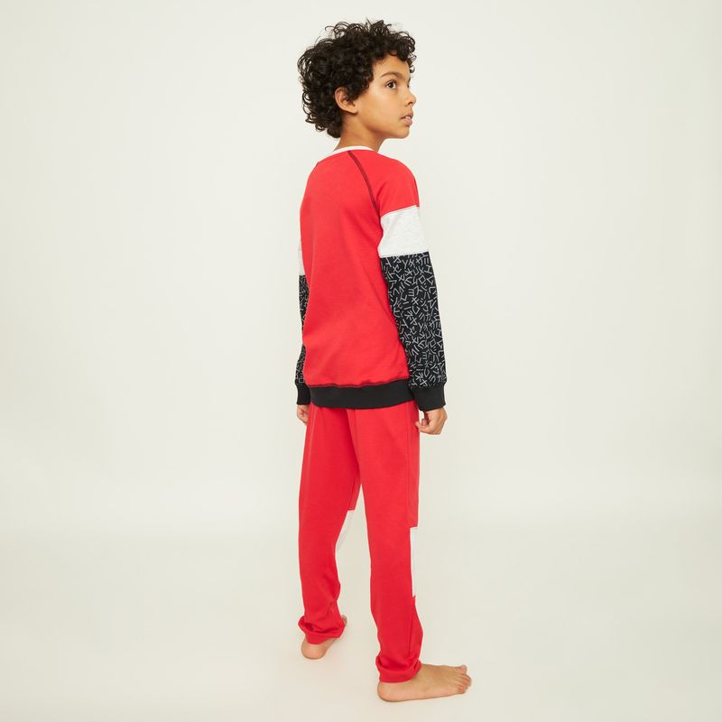 Pijamas-Pijama-Niño-Largo-Algodon-Palmers-87233ROJ